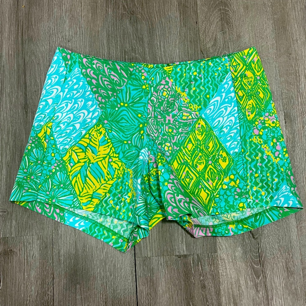 Green and Yellow Lily Pulitzer Shorts